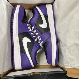 Nike Air Jordan 1 Court Purple Black Toe